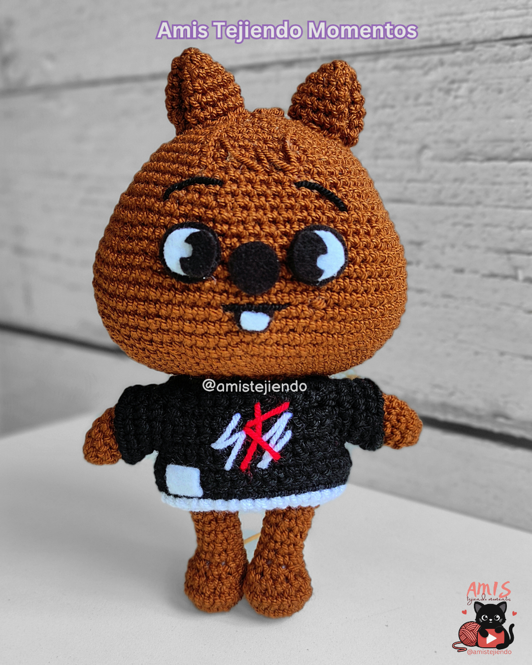 Han Quokka Amigurumi Digital PDF Pattern – Amis Tejiendo Momentos
