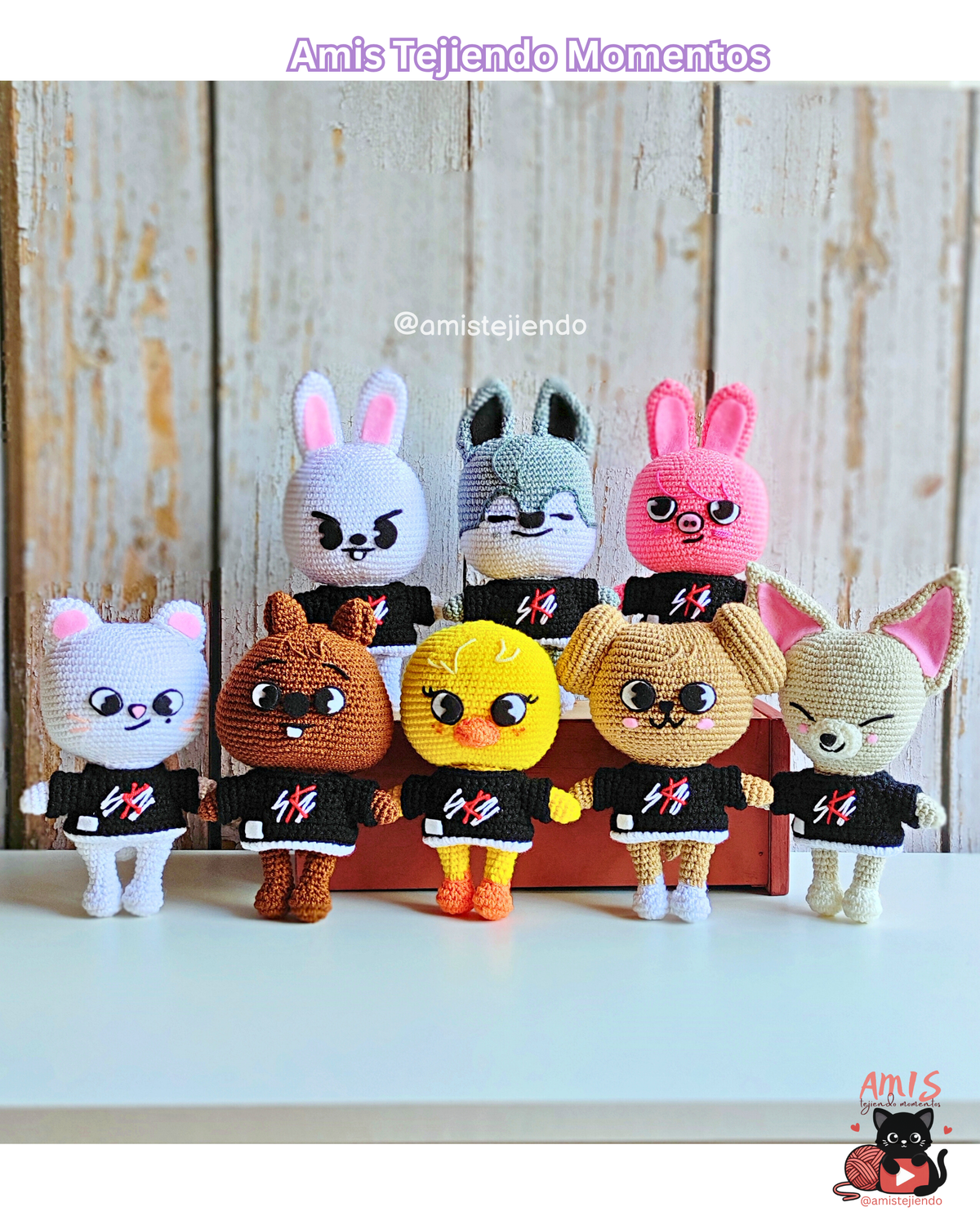 SKZOO Amigurumi PDF Patterns – Amis Tejiendo Momentos