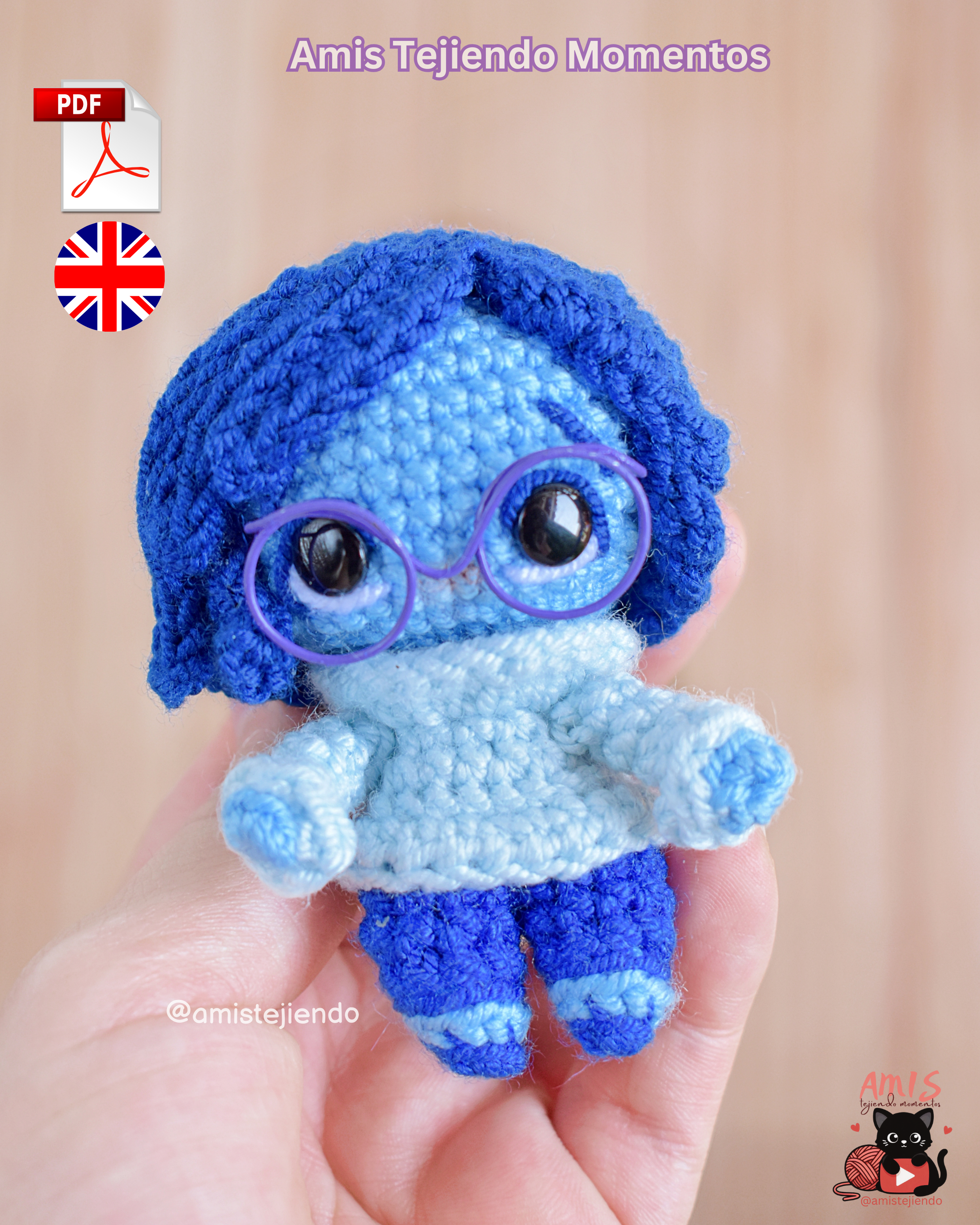 Tristeza Amigurumi Patrón PDF