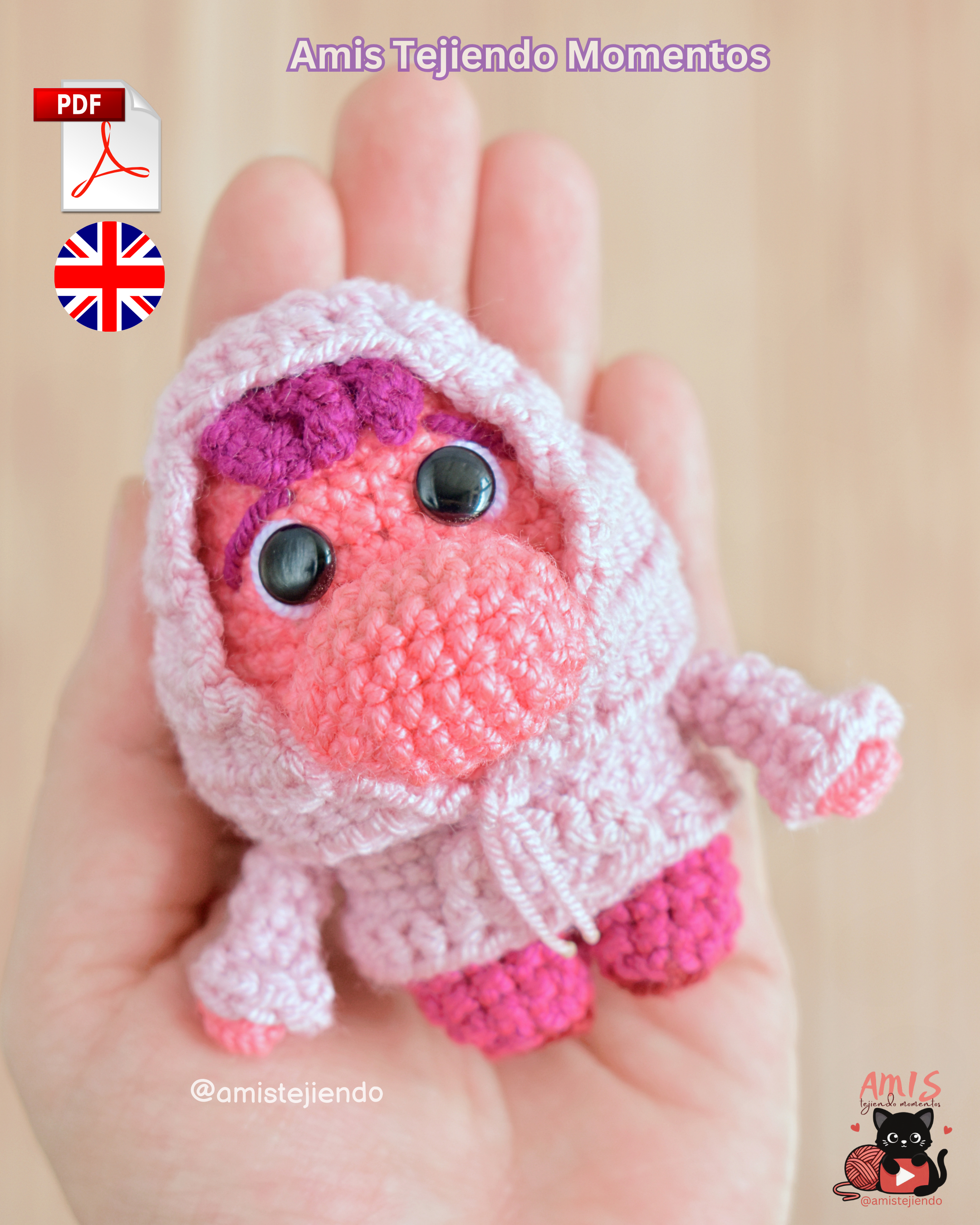 Vergüenza Amigurumi Patrón PDF