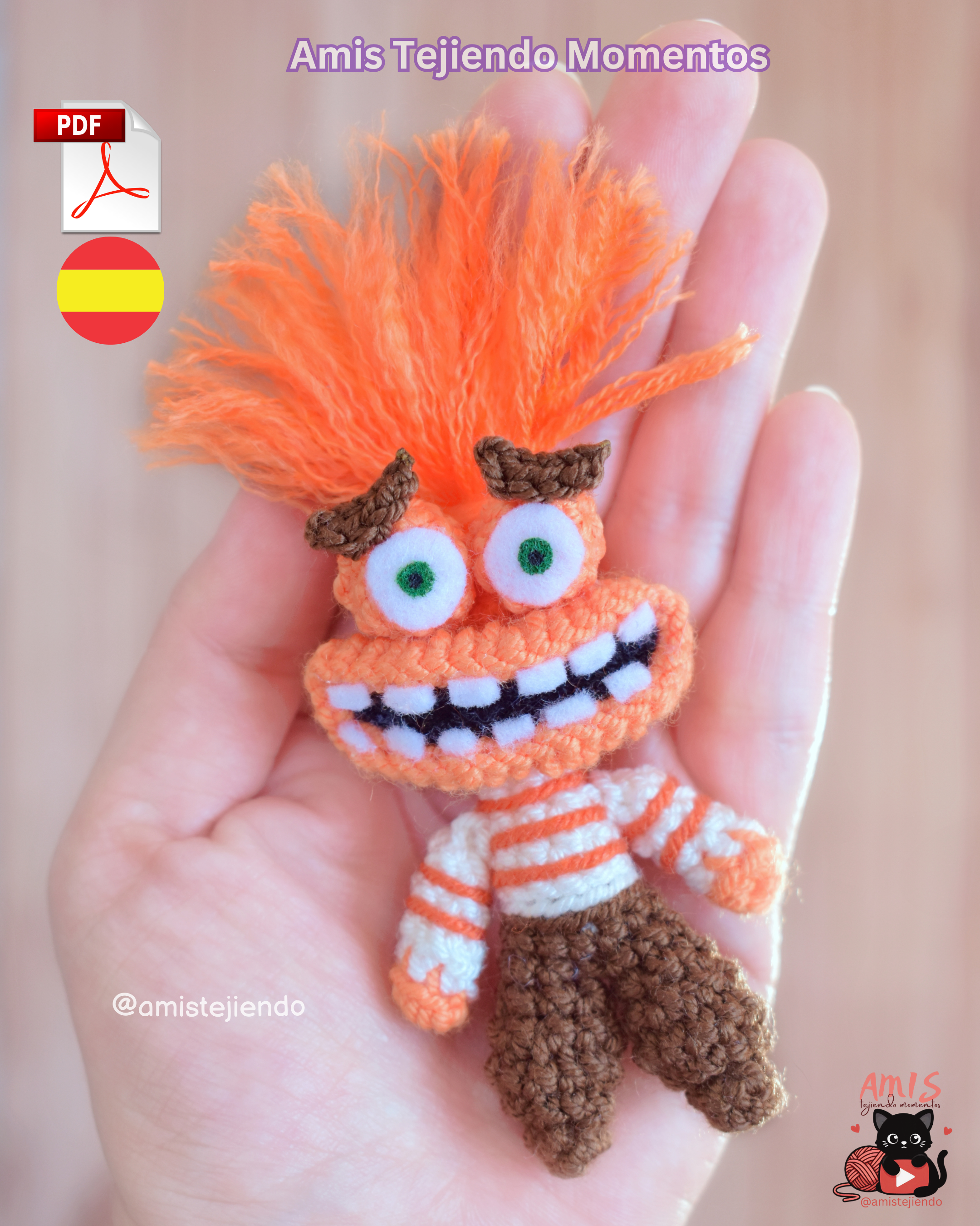 Ansiedad Amigurumi Patrón PDF