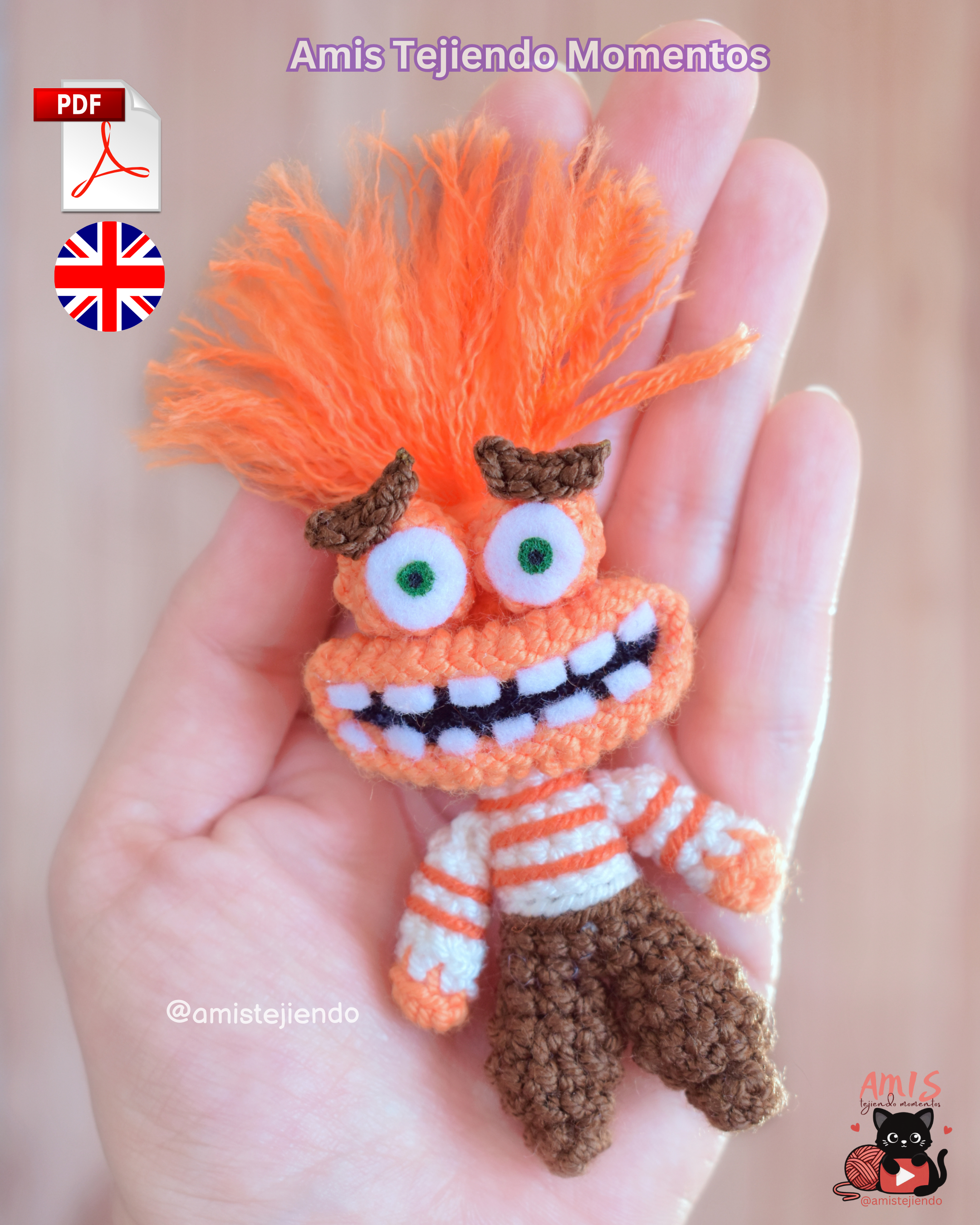 Ansiedad Amigurumi Patrón PDF