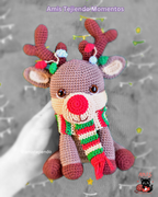 Reno Navideño Amigurumi Patrón PDF