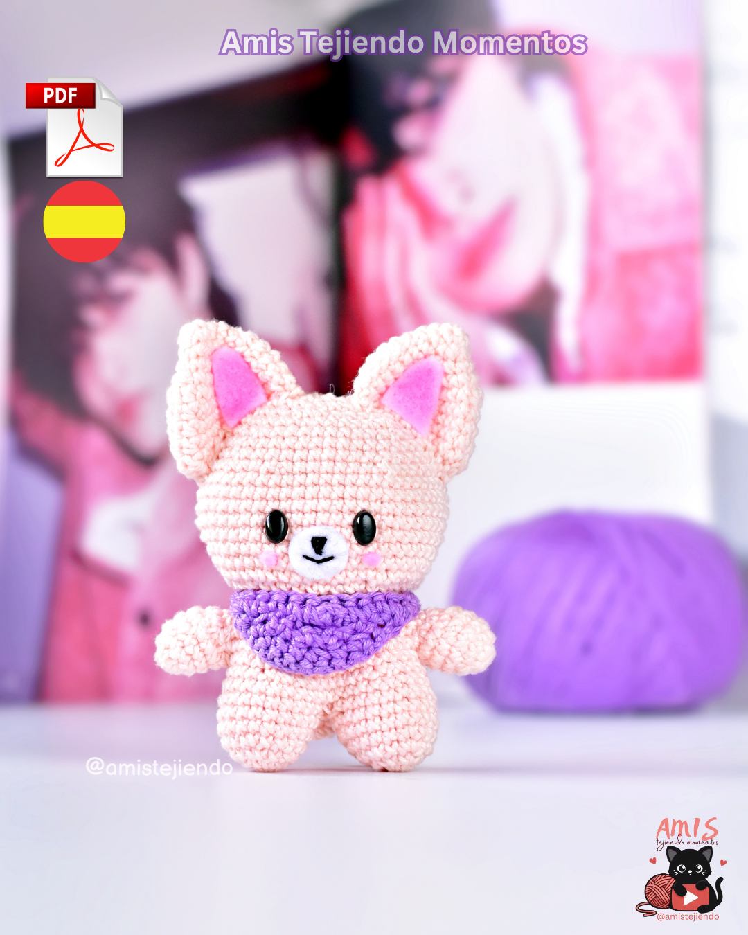 SKZOO FoxI.Ny Amigurumi Digital PDF Pattern