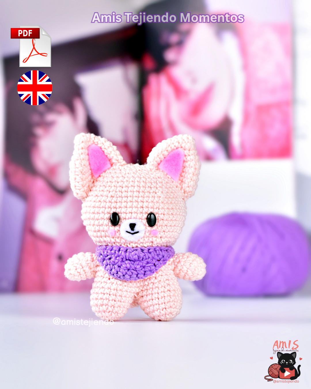 SKZOO FoxI.Ny Amigurumi Digital PDF Pattern