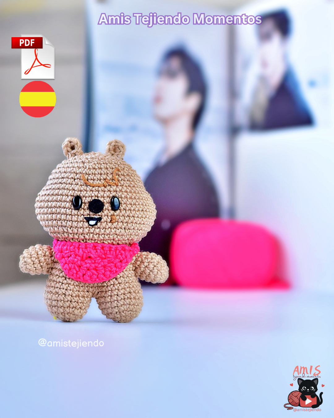 SKZOO HAN Quokka Amigurumi Digital PDF Pattern