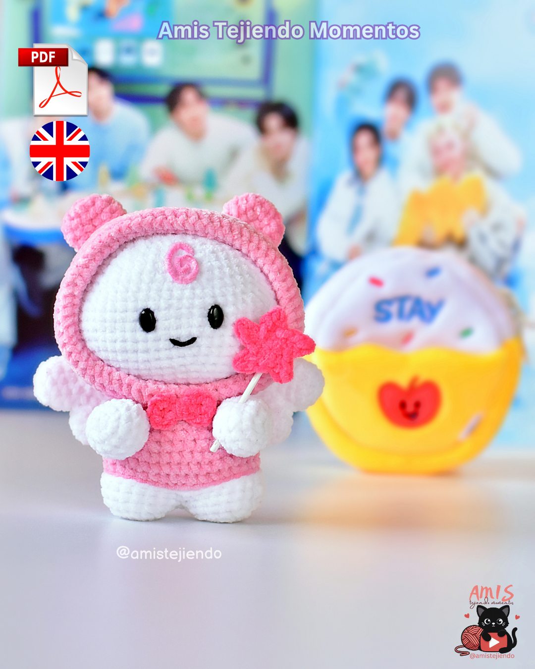 Stray Kids STAY Amigurumi Patrón Digital PDF