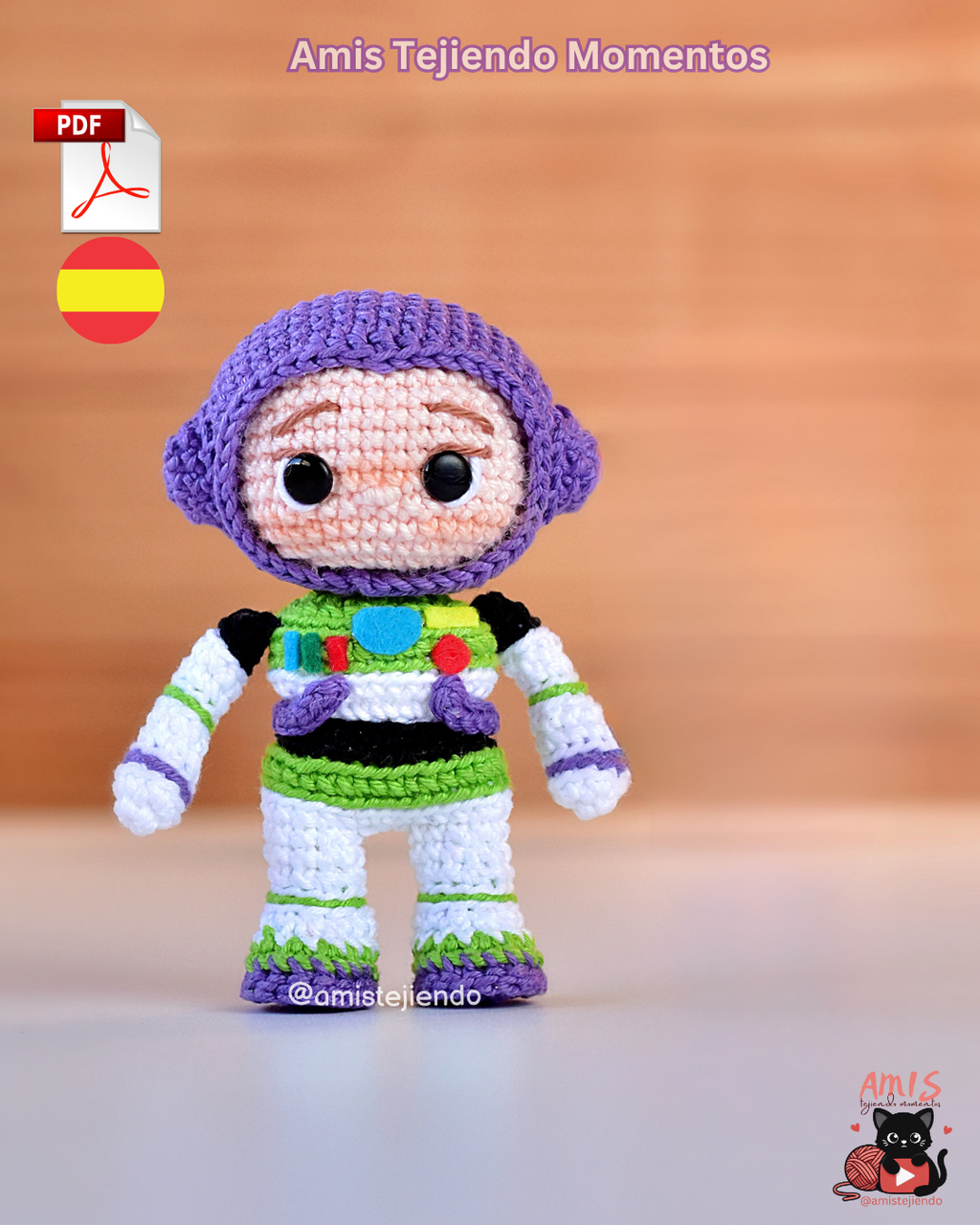 Buzz Lightyear Amigurumi Patrón Digital PDF