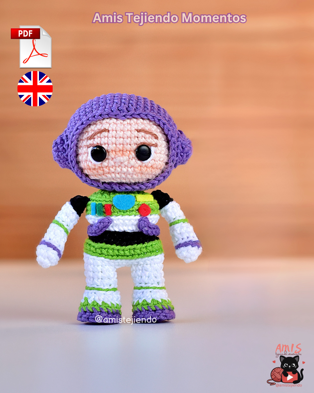Buzz Lightyear Amigurumi Patrón Digital PDF