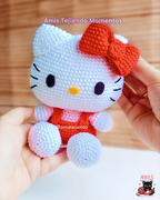 Hello Kitty Amigurumi Patrón PDF