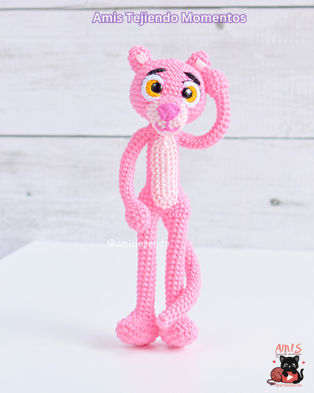 Pantera Rosa Amigurumi Patrón PDF