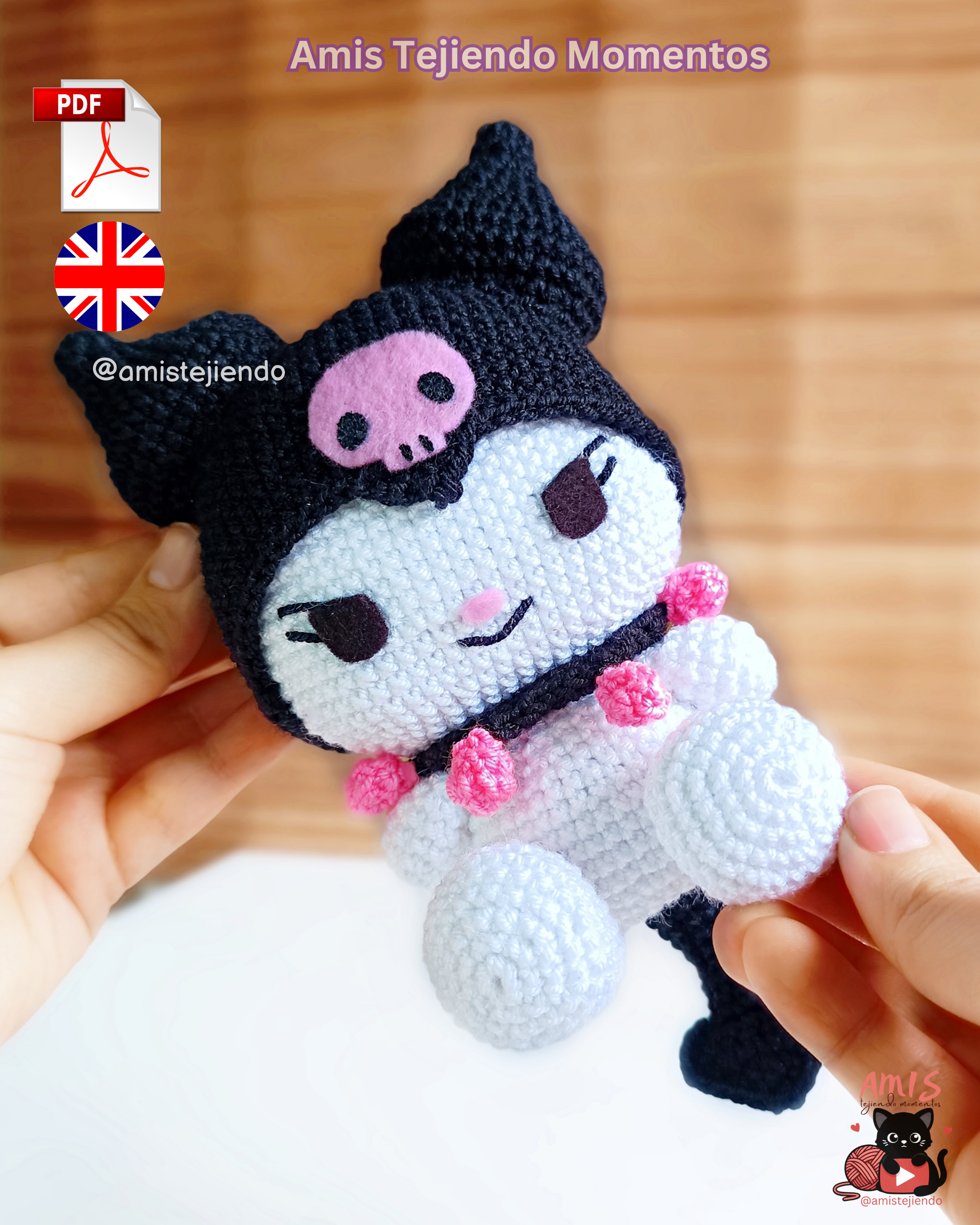 Kuromi Amigurumi Patrón PDF