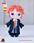 Ron Weasley Amigurumi Patrón Digital PDF